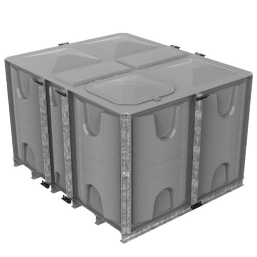 PW.2.5x2x1.5.IFB.AG - 7500 LITRE SECTIONAL WATER TANK, INTERNALLY FLANGED BASE (IFB)