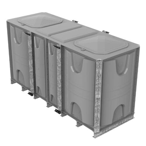 IFB Divided - Internally Flanged Base AG Air Gap (Twin Compartment)