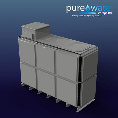 PW.3X1X2.TIF.AB - 7788 LITRE SECTIONAL WATER TANK, TOTALLY INTERNALLY FLANGED (TIF) C/W FVH