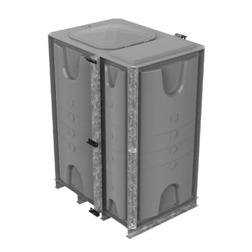 PW.1.5X1X2.IFB.AG - 3000 LITRE SECTIONAL WATER TANK, INTERNALLY FLANGED BASE (IFB)