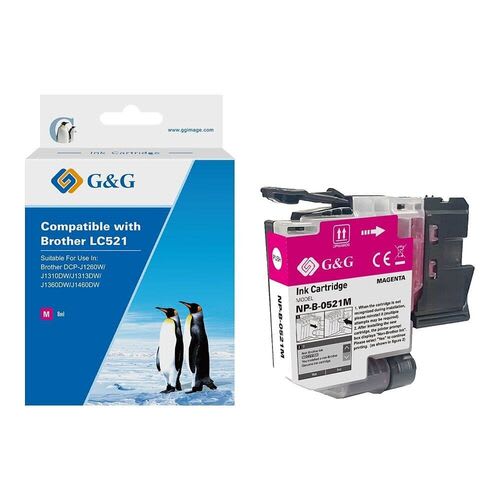 Brother LC521 Magenta Compatible Ink Cartridge