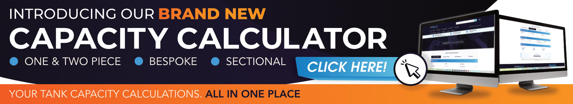 Quickly estimate the capacity of Bespoke, Sectional, One Piece and Two Piece GRP water tanks with Purewater Storage’s online calculator.