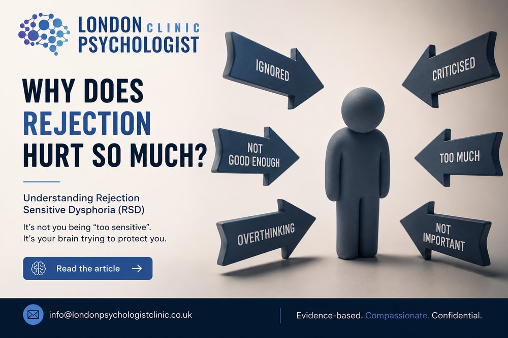 Why Does Rejection Hurt So Much? | London Psychologist Clinic | Chartered London Psychologist | CBT Coaching Harley Street | Psychology Counselling Harley Street
