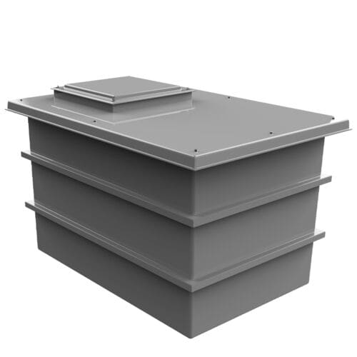PW1500.UN 1500 Litre One Piece Un-insulated Tank