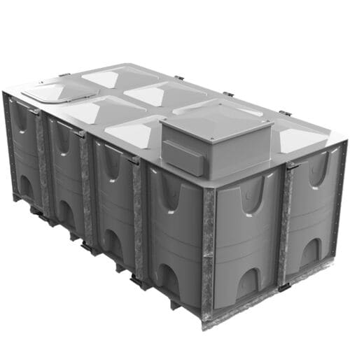 PW.4X2X1.5.IFB.AB - 12000 LITRE SECTIONAL WATER TANK, INTERNALLY FLANGED BASE (IFB) C/W FVH