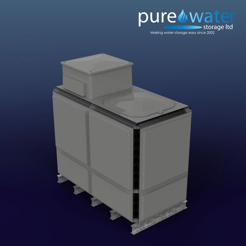 PW.2X1.5X1.TIF.AB - 4079 LITRE SECTIONAL WATER TANK, TOTALLY INTERNALLY FLANGED (TIF) C/W FVH