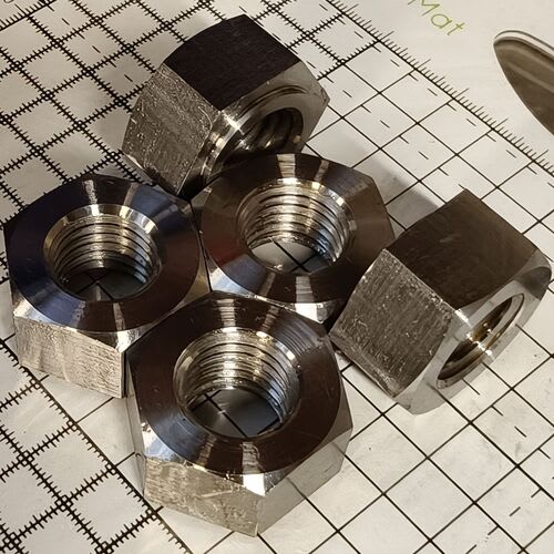 Internally threaded hex, square and round fasteners