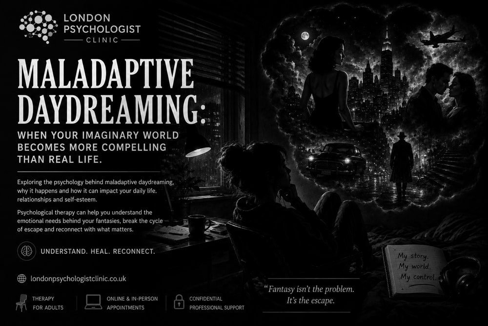 Maladaptive Daydreaming | London Psychologist Clinic | Chartered London Psychologist | CBT Coaching Harley Street | Psychology Counselling Harley Street