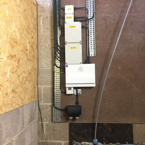 Professional equestrian stable electrics, installed by Chase Farm Electrical.\r\n