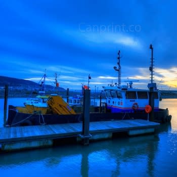 Work boat in the river Tawe.