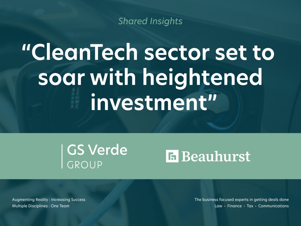 CleanTech sector set to soar with heightened investment