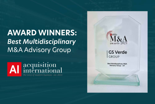 GS Verde named Best Multidisciplinary M&A Advisory Group in UK
