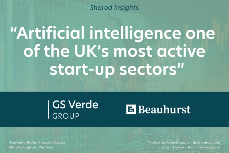 Artificial intelligence one of the UK's most active start-up sectors | GS Verde Tax
