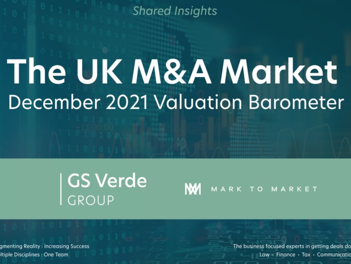 The UK M&A Market - December 2021 Valuation Barometer