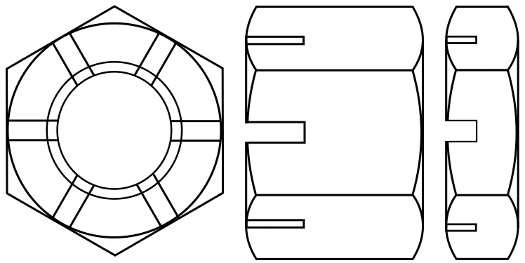 Slotted Nuts