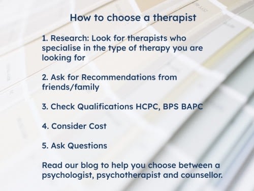 What's the difference between a psychologist, a councellor and a psychotherapist?