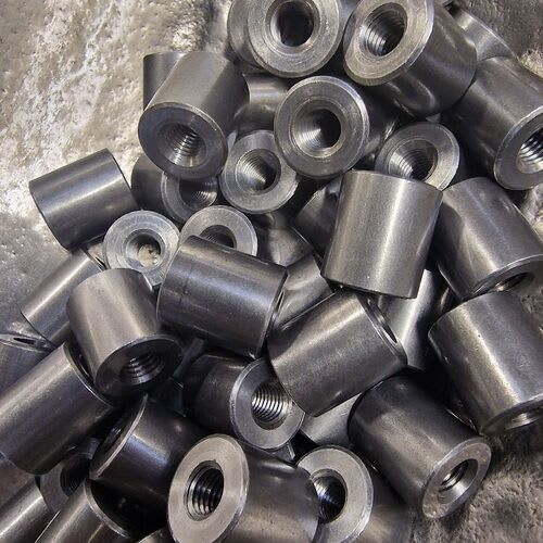 Round internally threaded nuts