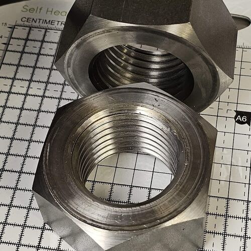 Internally threaded hex, square and round fasteners