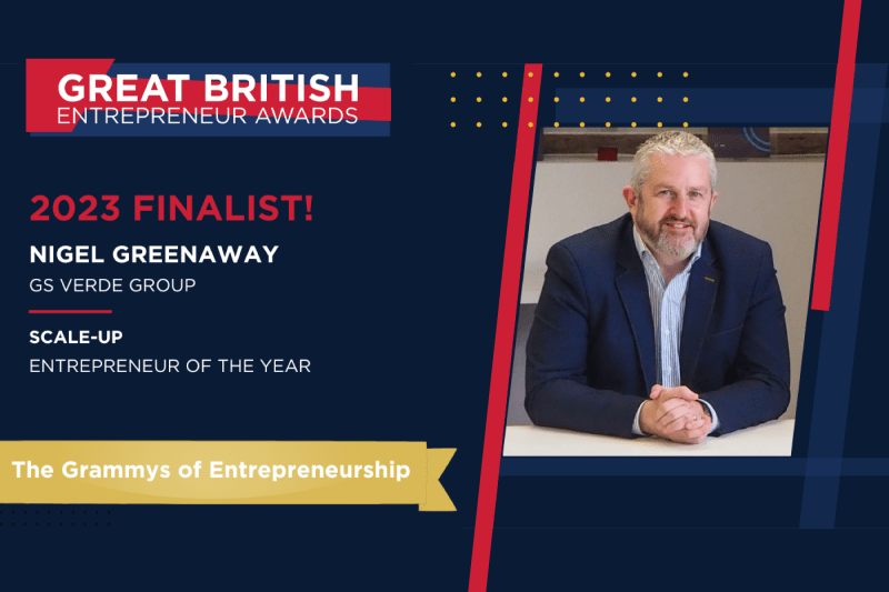 GS Verde Group CEO shortlisted in Great British Entrepreneur Awards 2023