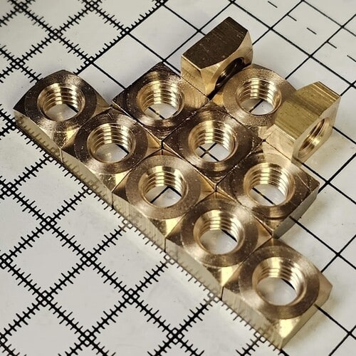 Square Nuts | Trojan Special Fasteners Ltd | Specialist Nuts Fasteners | Nuts Bolts Washers | Precision Polygon Turning | Fastener Manufacturer