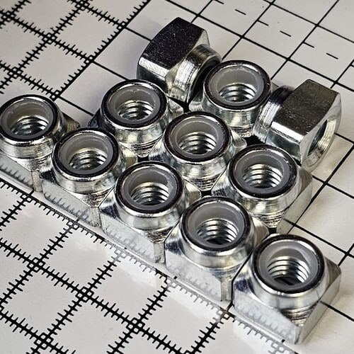 Hexagon and square nylon insert nuts