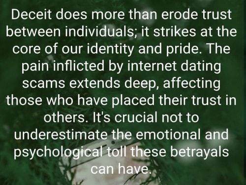 Psychological Impact of Online Dating Scams