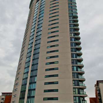 Close Up of Meridian Tower Swansea