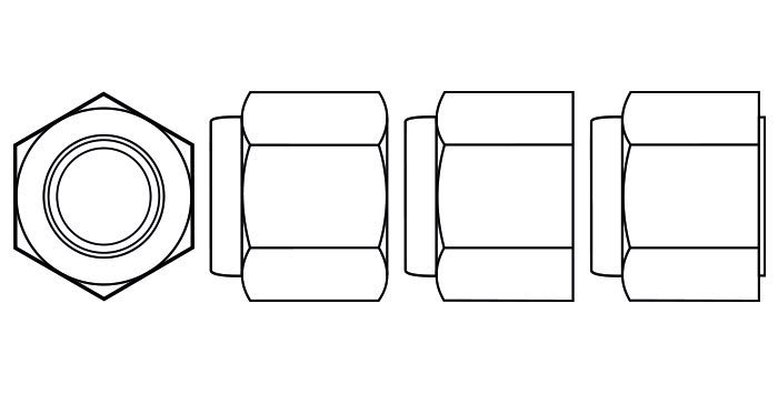 Tall Nylon Insert Nuts (P Type)