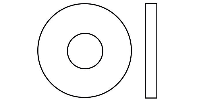 Flat Round, Square and Hexagon washers