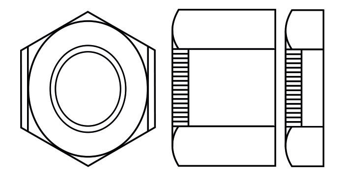 DIN980V All metal Prevailing Torque Nuts
