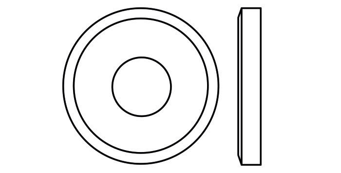 Flat Round, Square and Hexagon washers