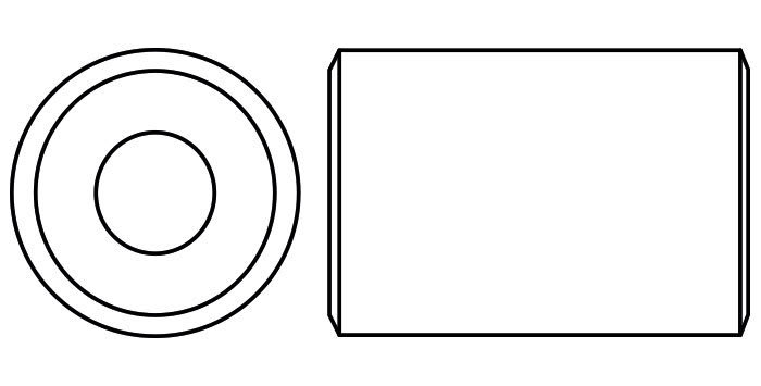 Round Coupling Extension Nut