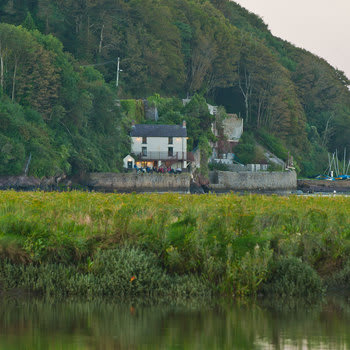The Dylan Thomas writing shed and boathouse Laugharne