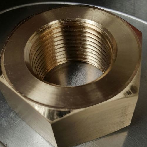 Internally threaded hex, square and round fasteners