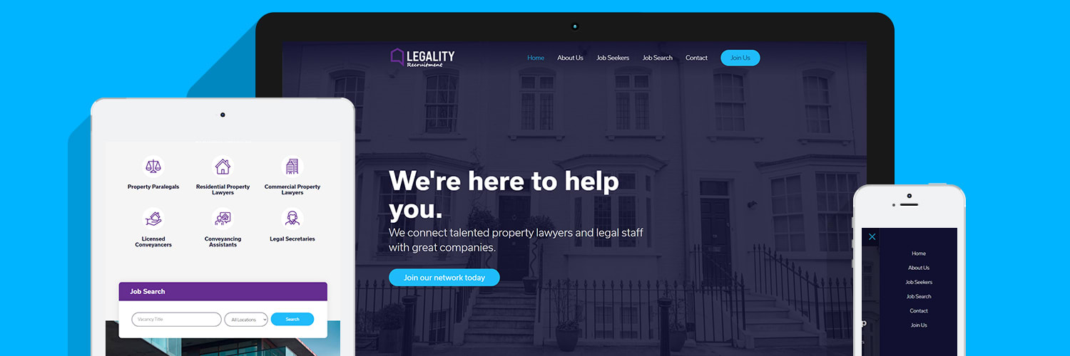 Bespoke Website Design - Legality Recruitment