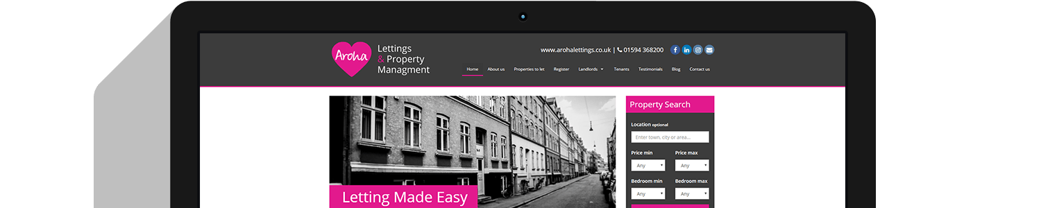 Property Website Design Example