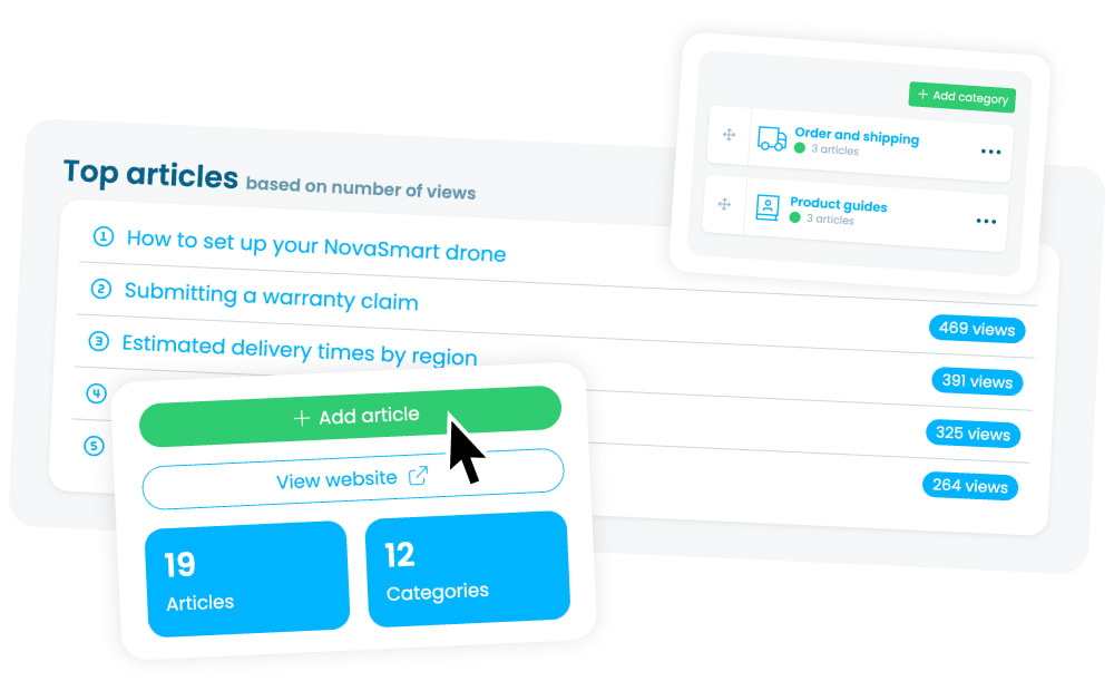 Admin dashboard screenshot