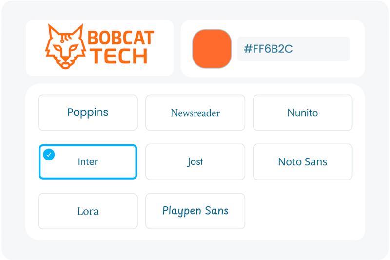 Branding settings screenshot