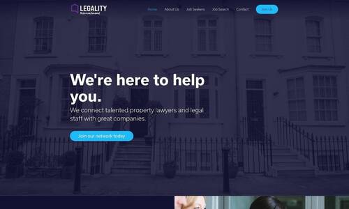 Recruitment Web Design Example
