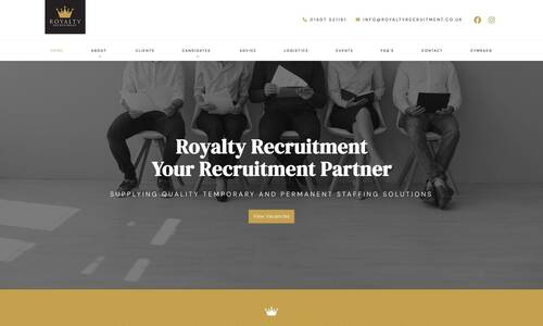 Recruitment Web Design Example