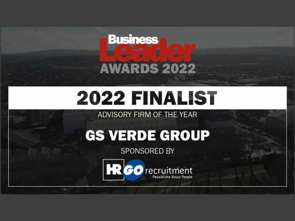 GS Verde Group revealed as finalist in Business Leader Awards