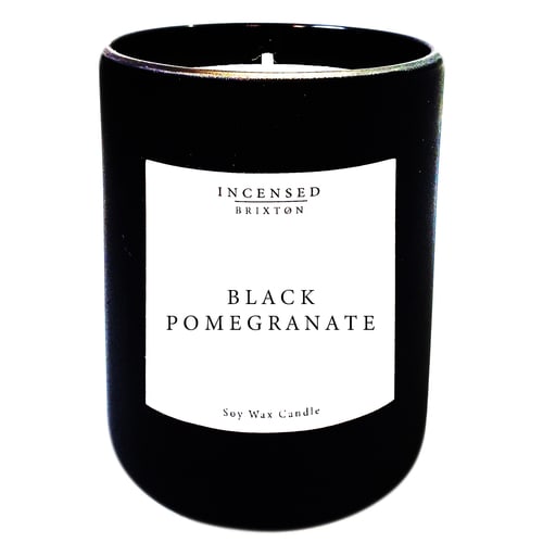 Black Pomegranate Matte Black Candle