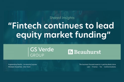 Fintech continues to lead equity market funding