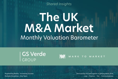 The UK M&A Market - January 2022 Valuation Barometer