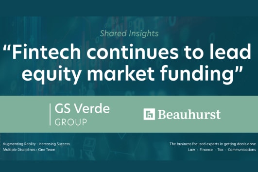 Fintech continues to lead equity market funding