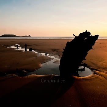 The Wreck at Rhossili