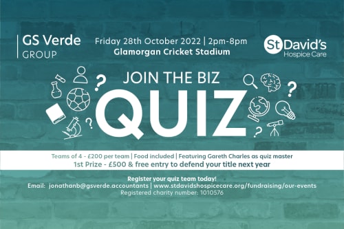 GS Verde Group partner with St David’s Hospice Care to launch the ‘Biz Quiz’