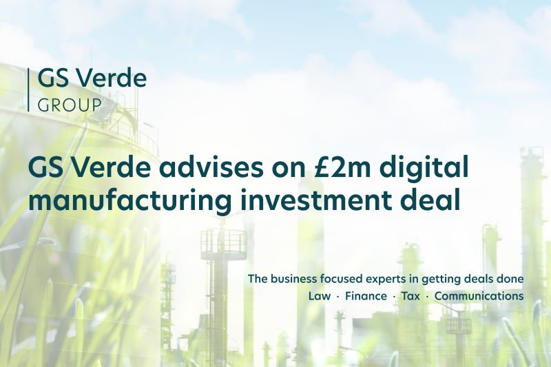 GS Verde advises on investment deal to spark new era of Welsh digital manufacturing