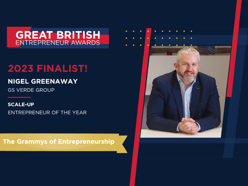 GS Verde Group CEO shortlisted in Great British Entrepreneur Awards 2023