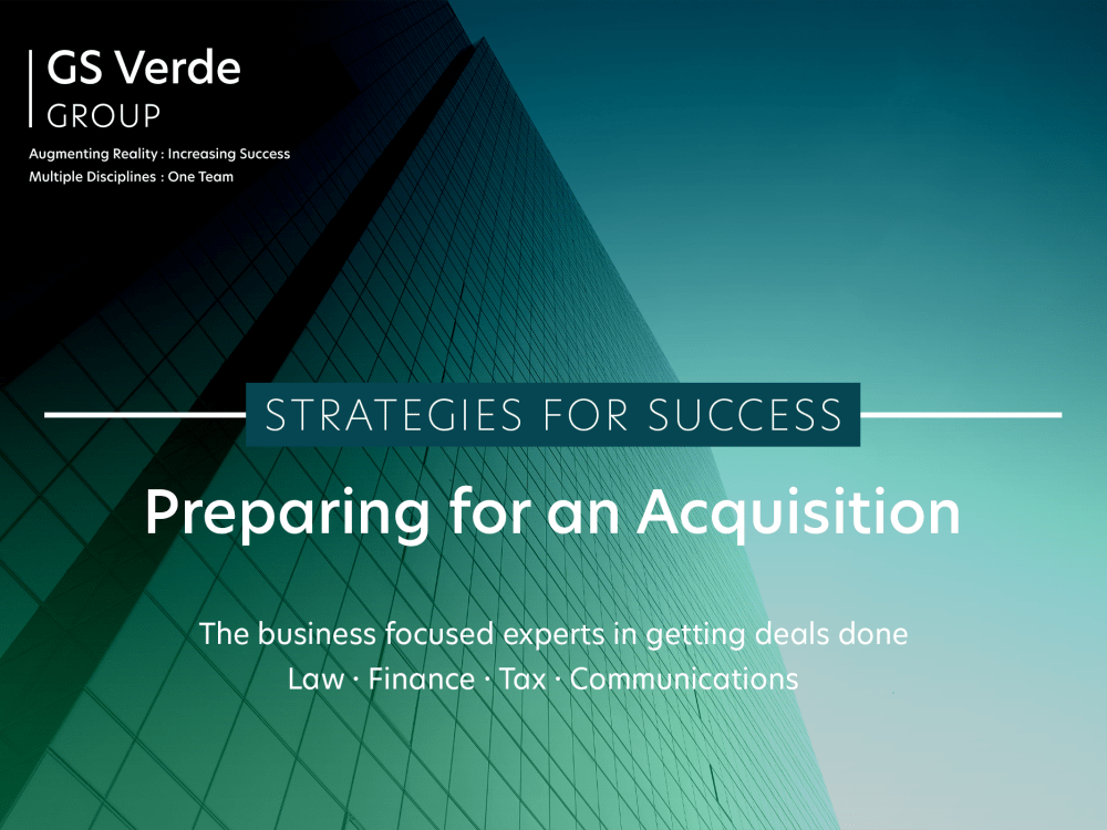 Preparing for an Acquisition: Strategies for Success
